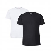 t-shirt iconic 195g/m² couleur Noir et Blanc